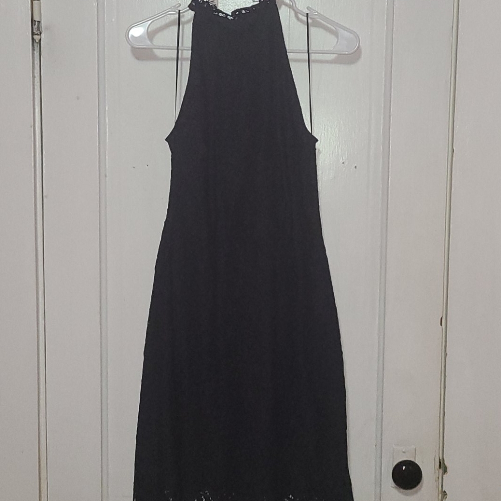 Navy blue lace dress